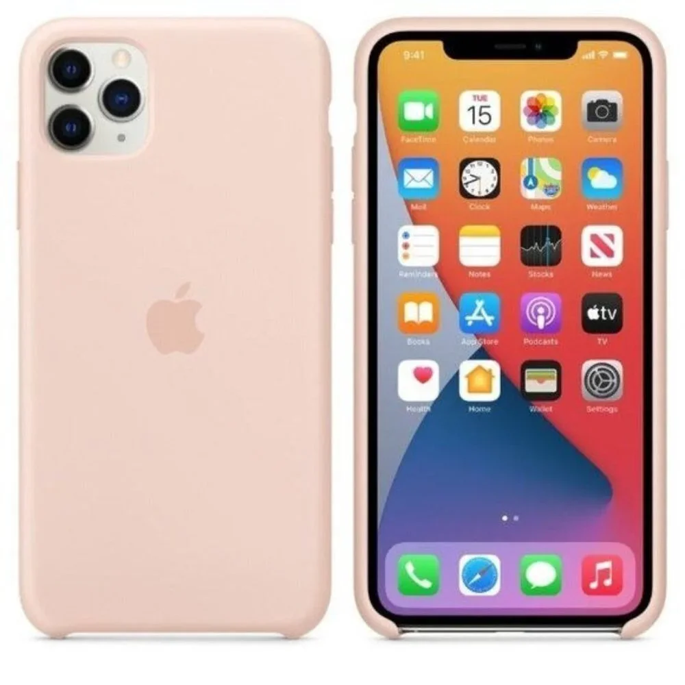 Apple iPhone 11 Pro Max Silicone Phone Case Pink Sand Brand New